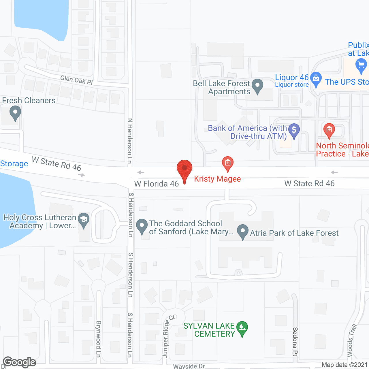 Map of the neighborhood around Vitality Living Lake Forest