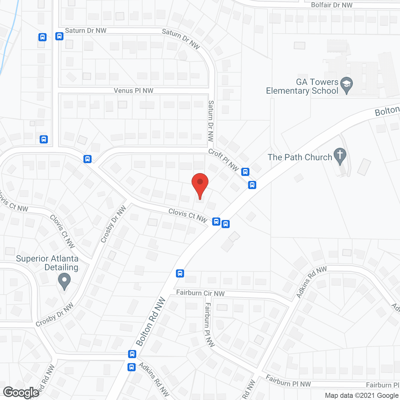 Map of the neighborhood around Truitt's Personal Care Home