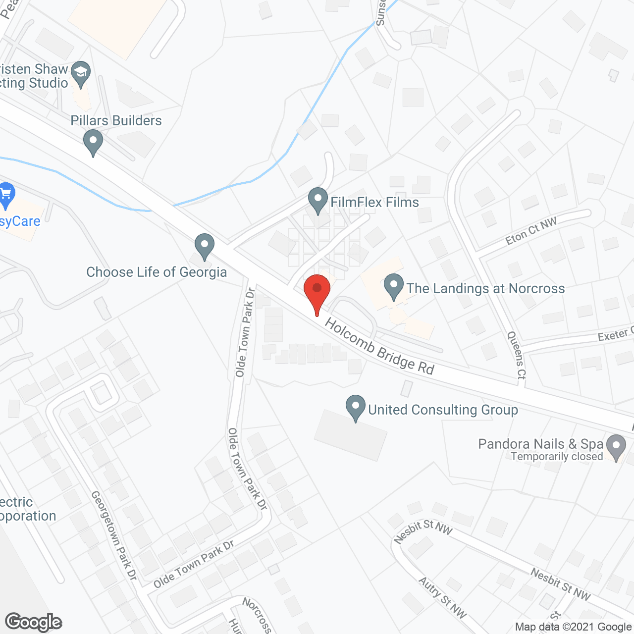 Map of the neighborhood around Highlands Senior Living Norcross