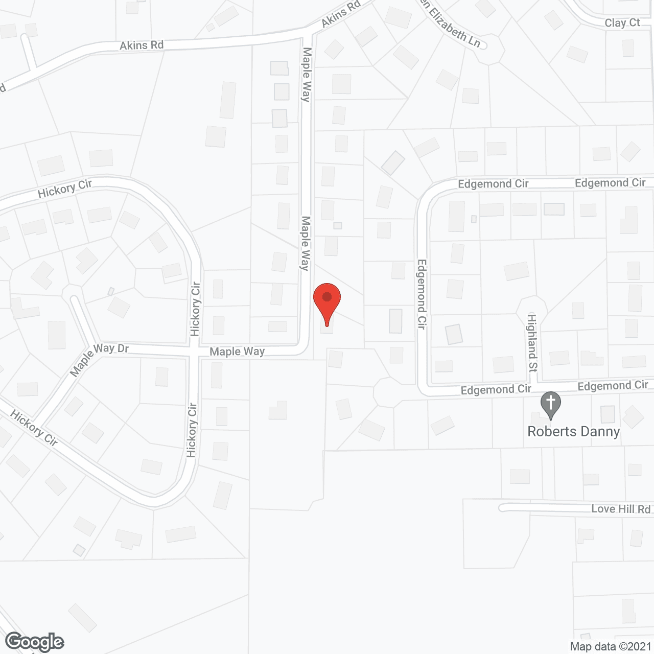 Map of the neighborhood around Maplewood Homes #1