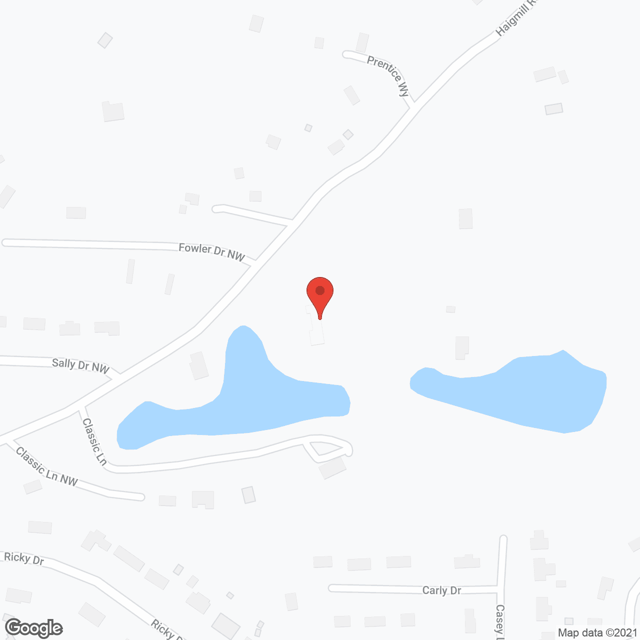 Map of the neighborhood around Southern Haven
