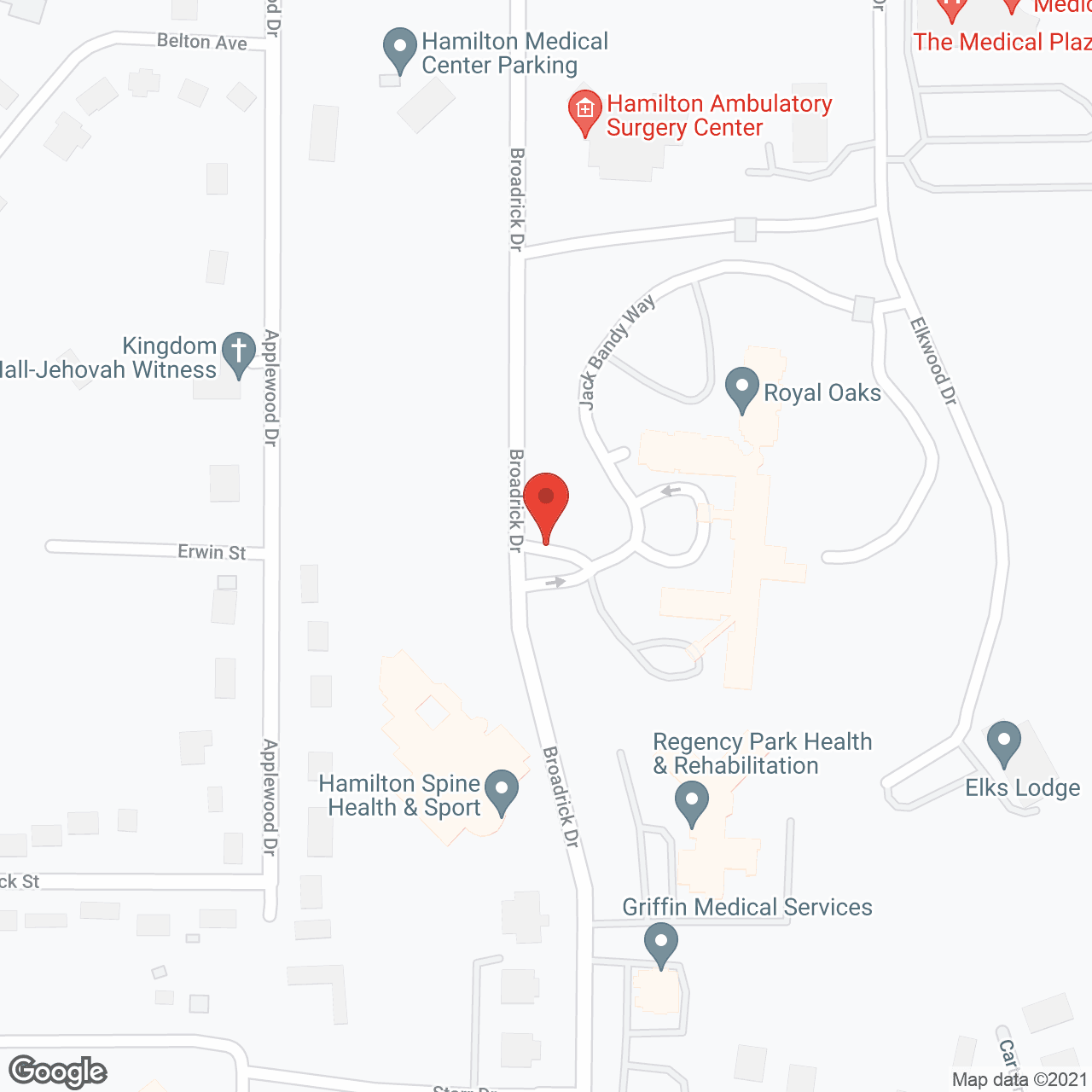 Map of the neighborhood around The Gardens At Royal Oaks