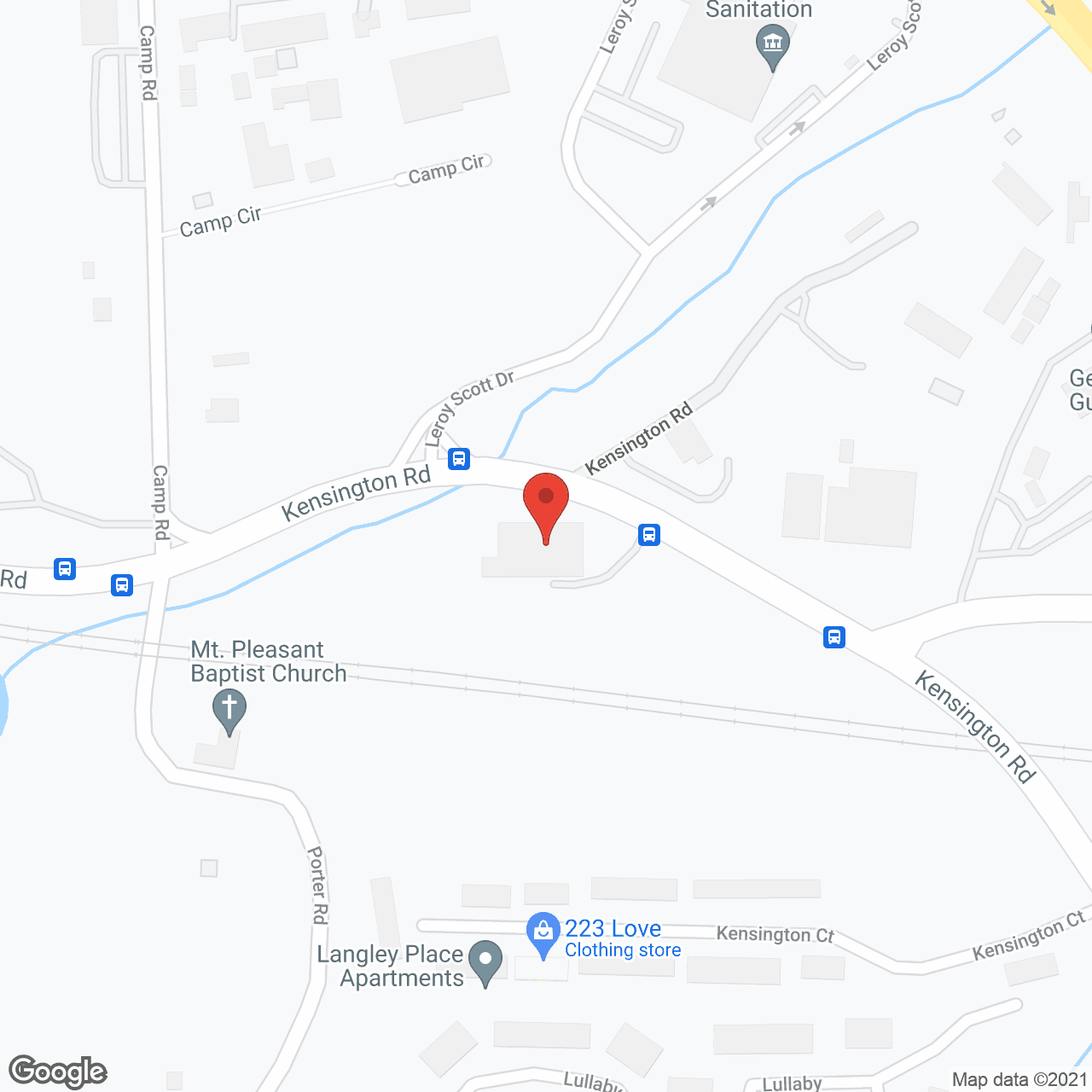 Map of the neighborhood around Mountain View Personal Care Home