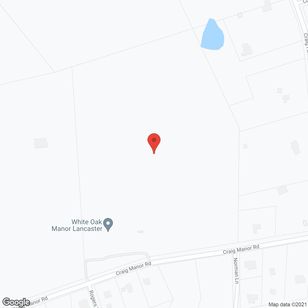 Map of the neighborhood around White Oak of Lancaster