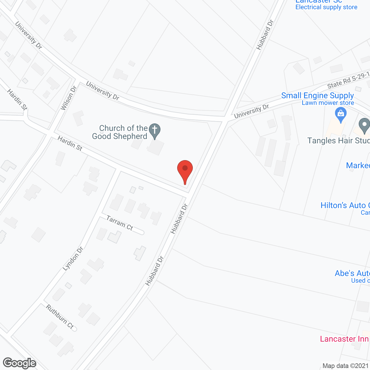 Map of the neighborhood around Lancaster Grove Senior Living