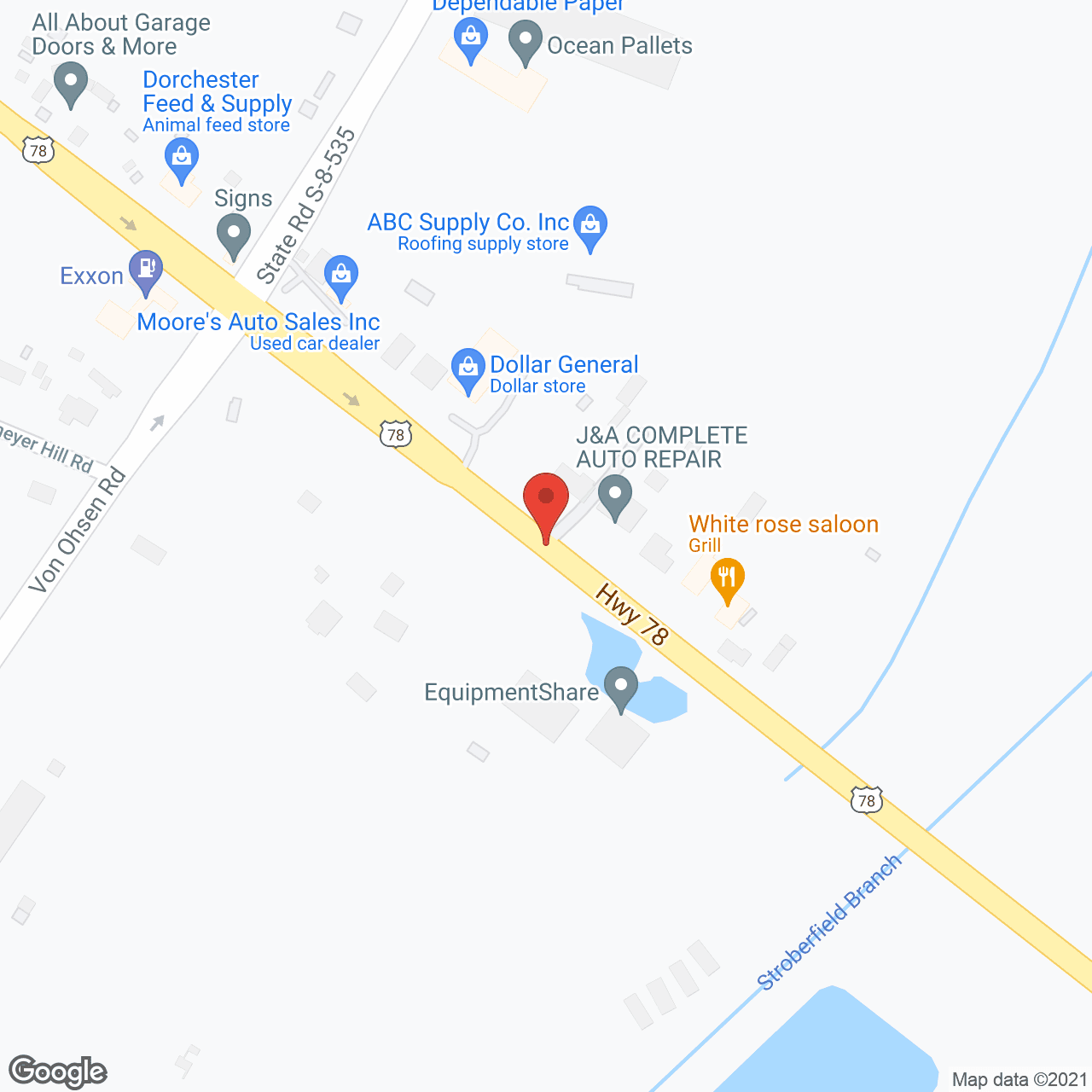 Map of the neighborhood around Antonio-Staples Residential