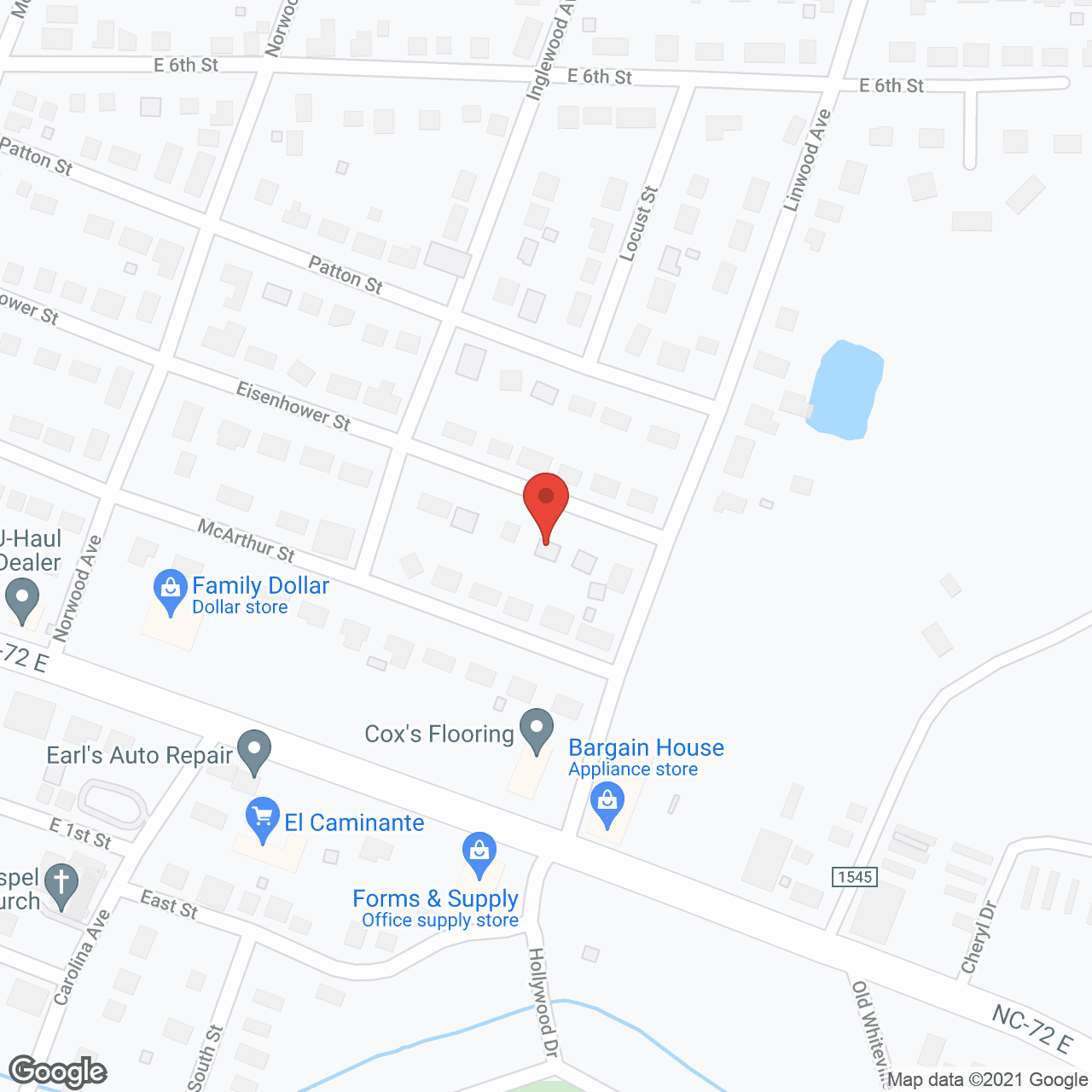 Glezen Family Care Home in google map