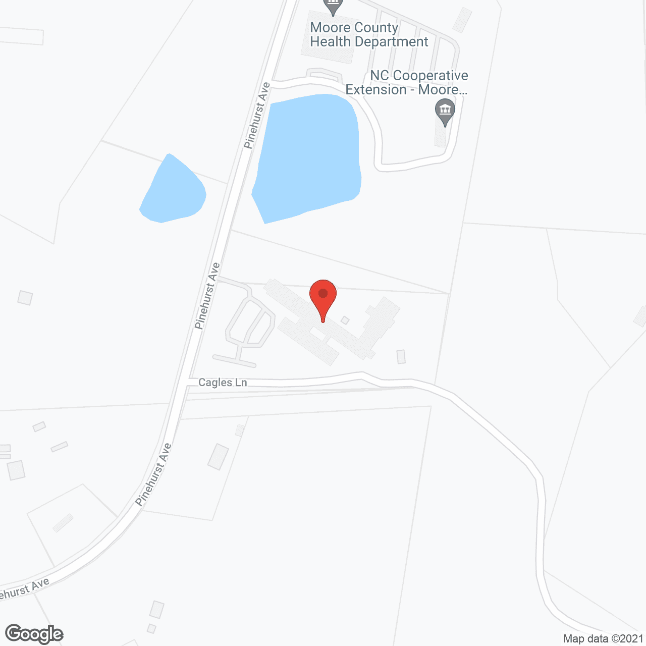 Map of the neighborhood around Peak Resources-Pinelake