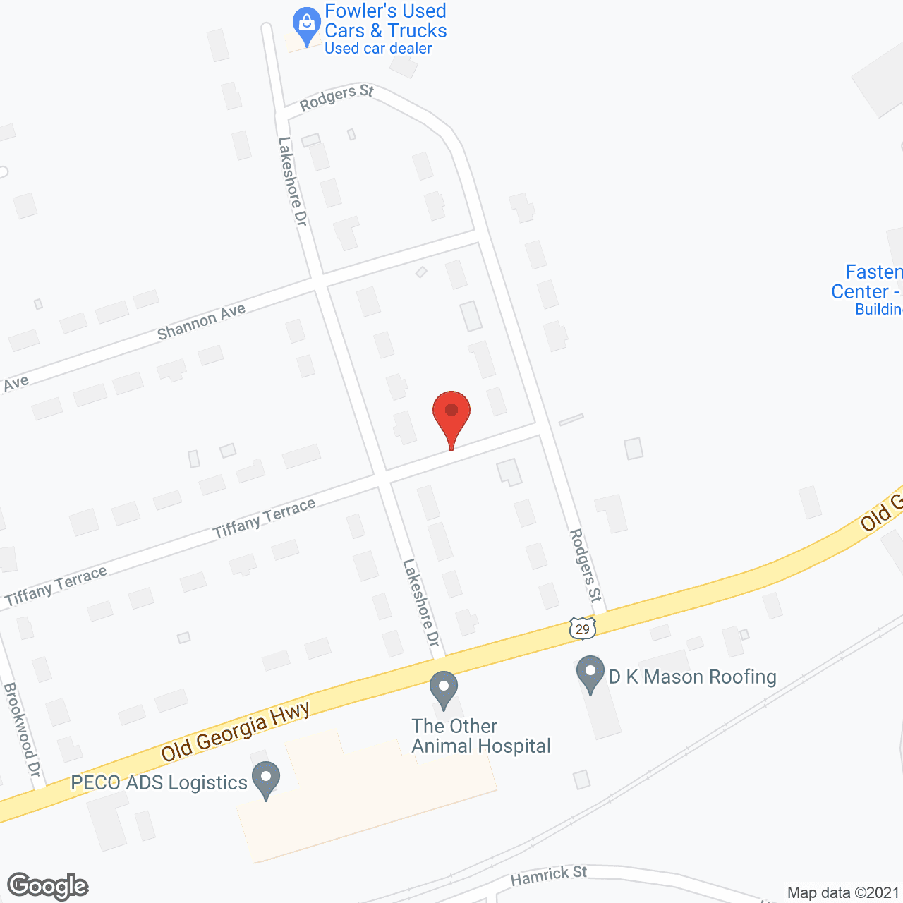 Map of the neighborhood around Viva Senior Living at Gaffney