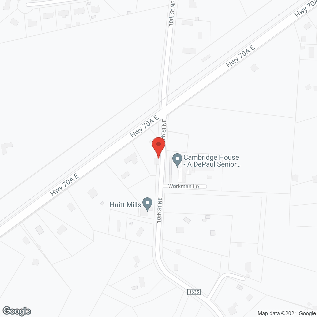 Map of the neighborhood around Cambridge House