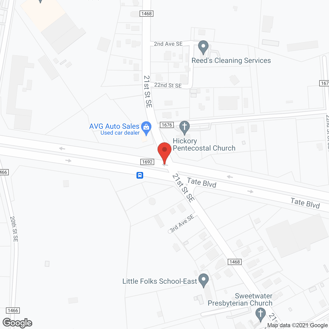 Map of the neighborhood around Brian Center East Hlth & Rehab