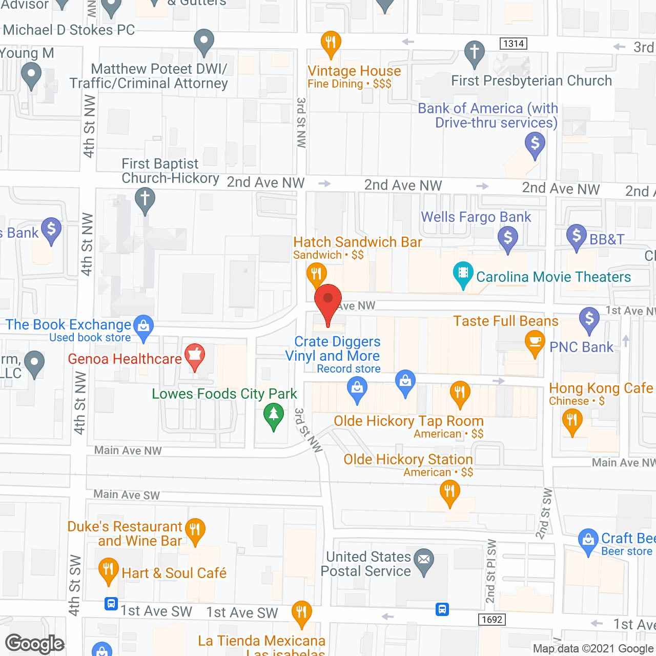 Map of the neighborhood around Agemark