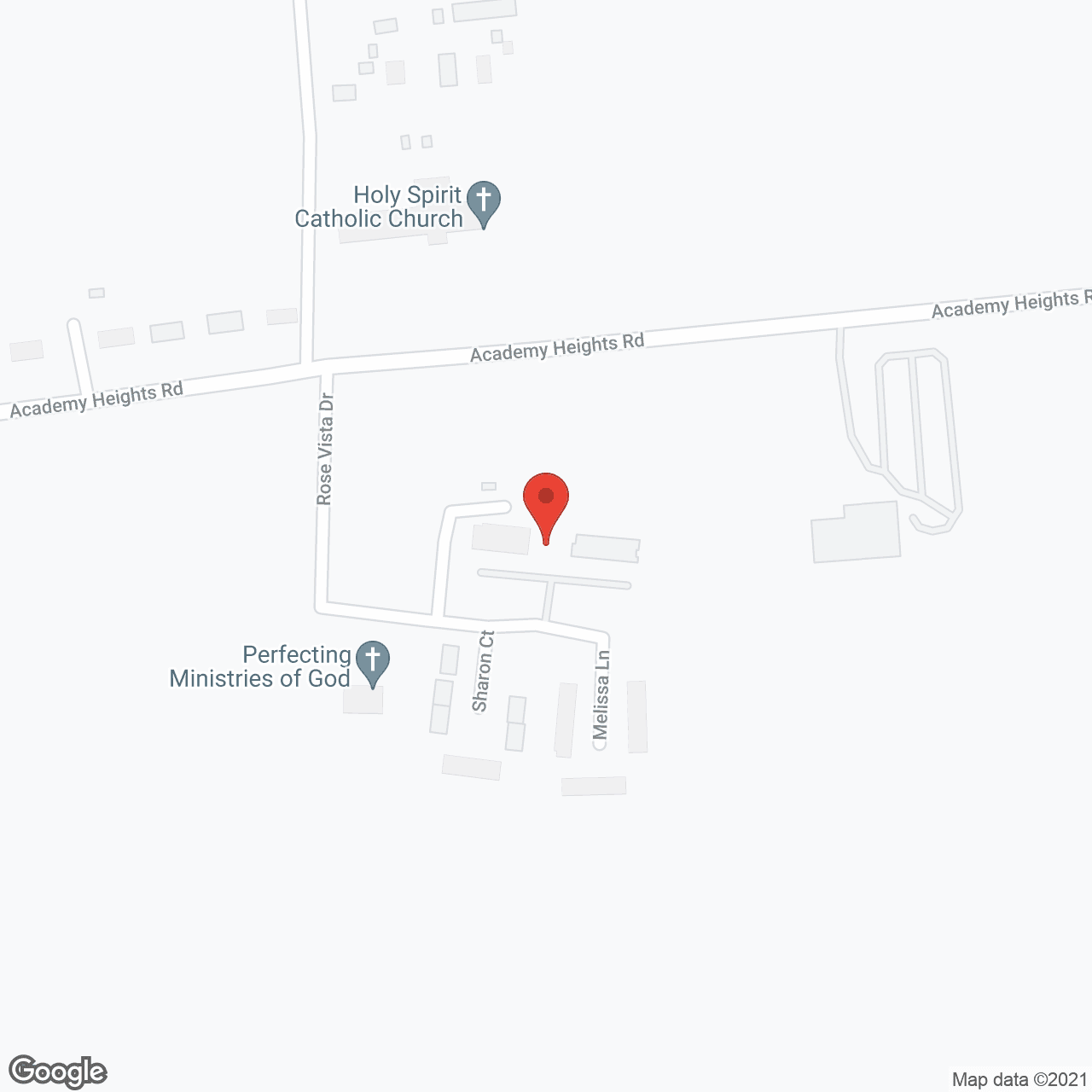 Map of the neighborhood around Rose Vista