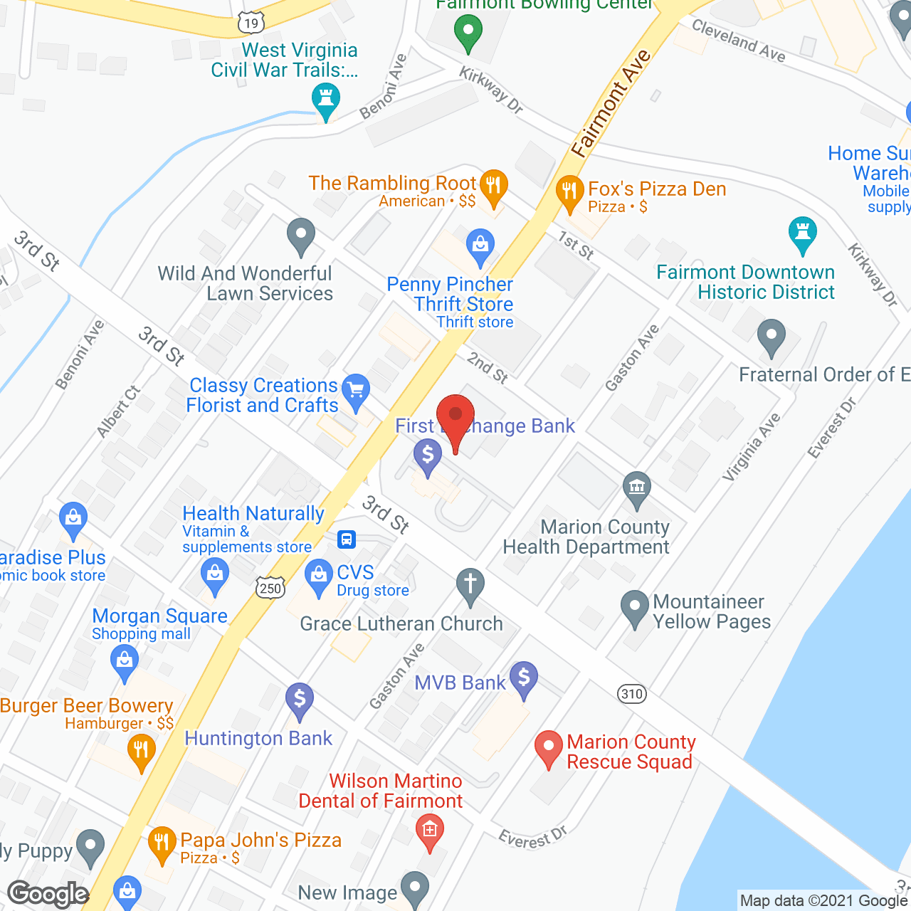 Map of the neighborhood around Homestead Board and Care