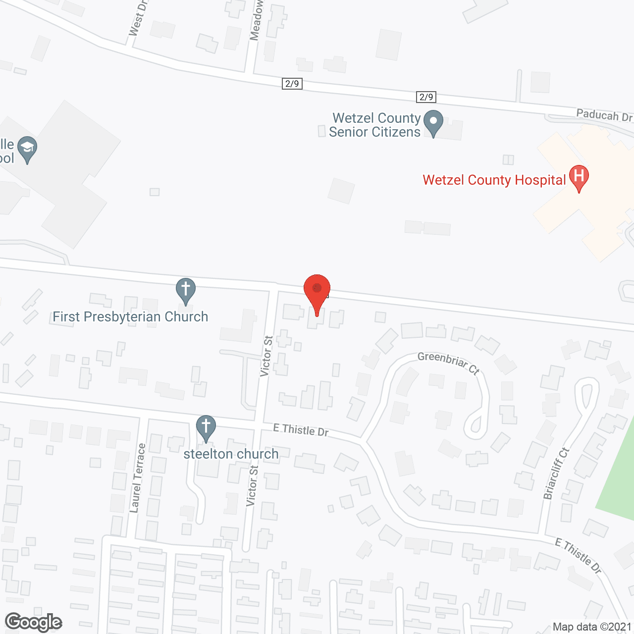 Map of the neighborhood around Lewis Wetzel Personal Care Hm