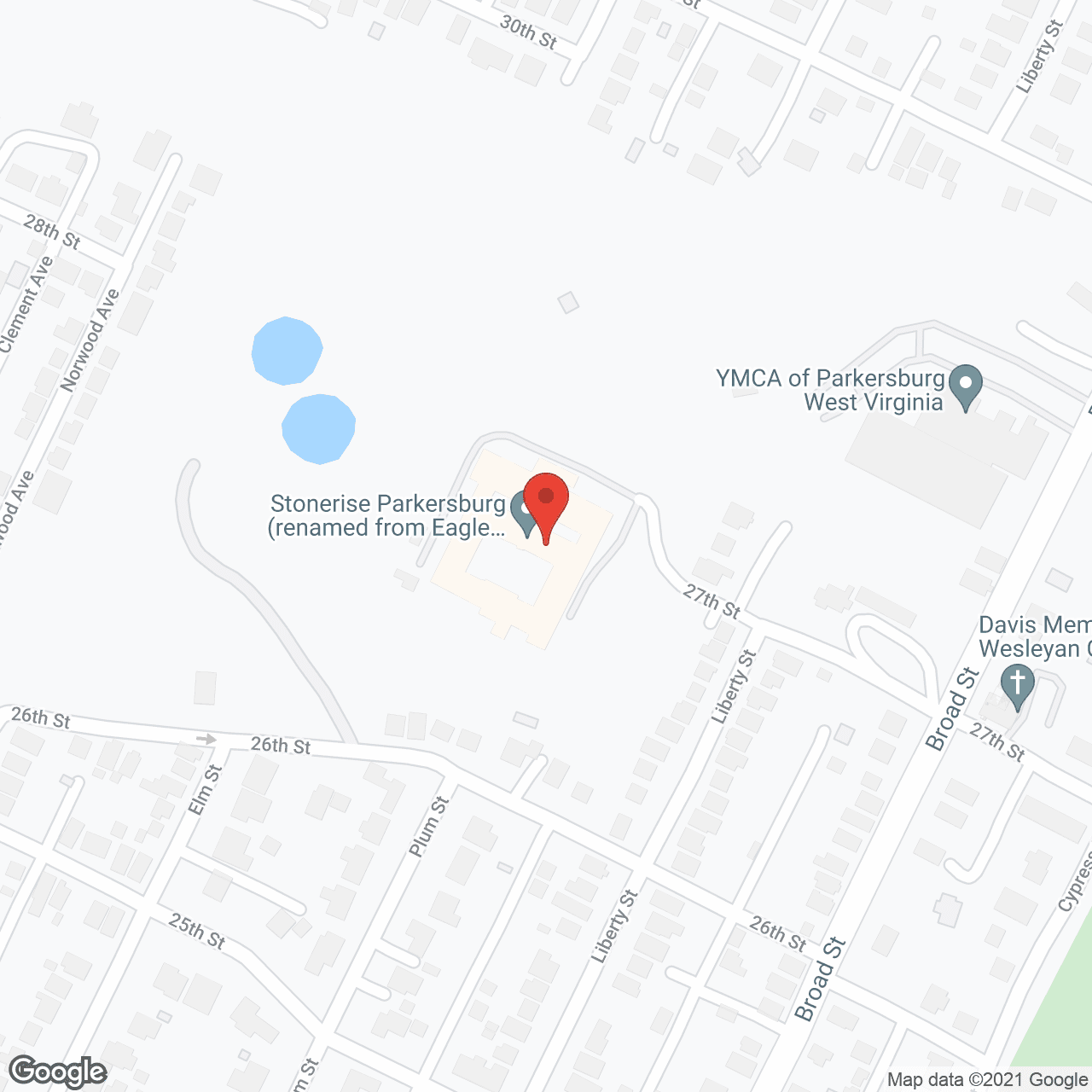 Map of the neighborhood around Eagle Point