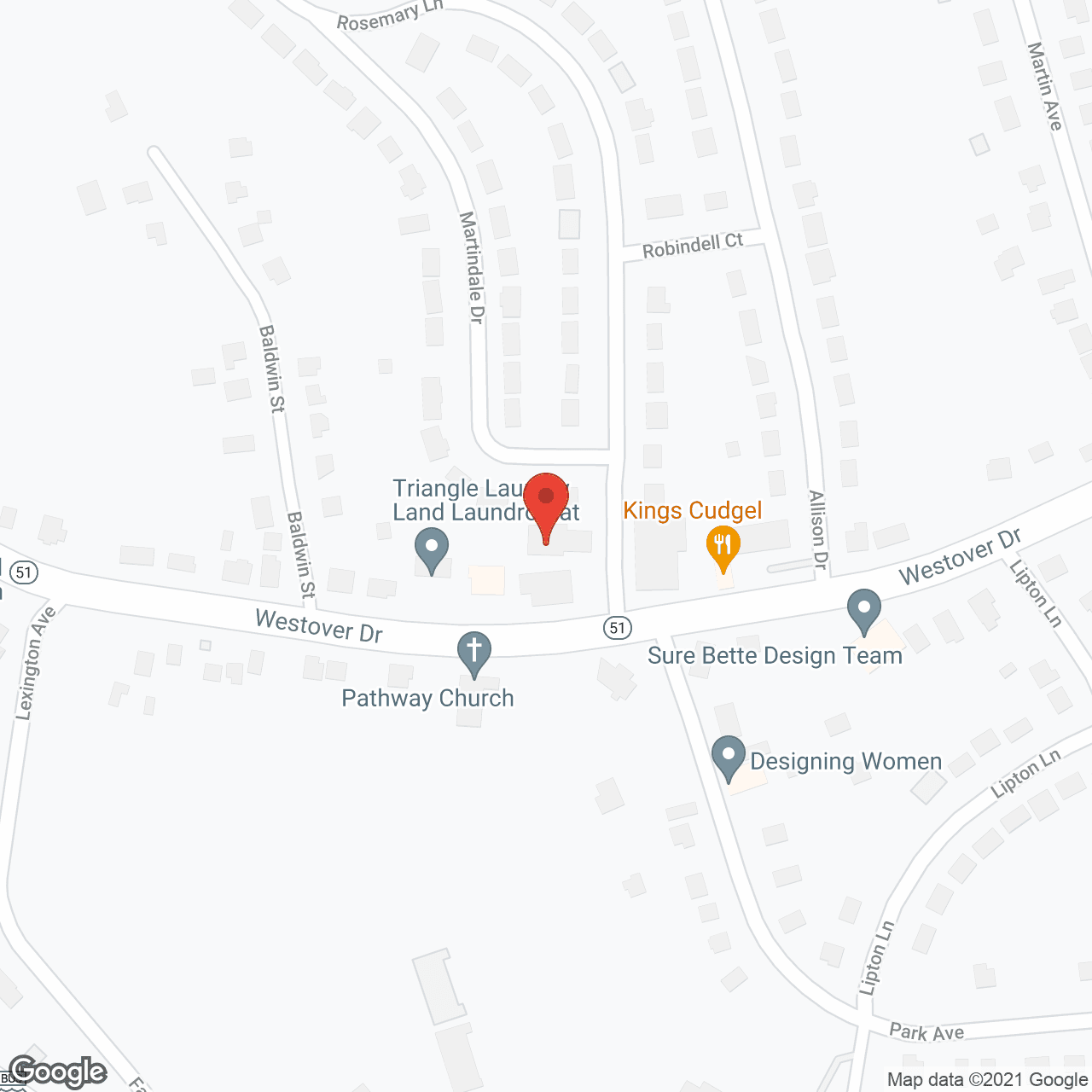 Map of the neighborhood around Piedmont Home For Adults