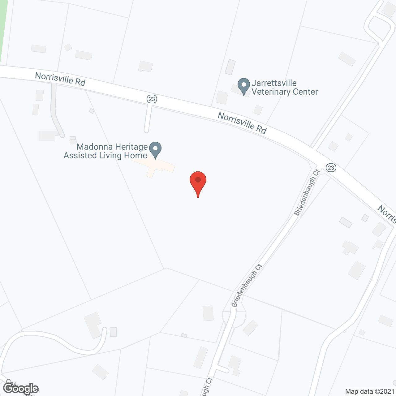 Map of the neighborhood around Madonna Heritage