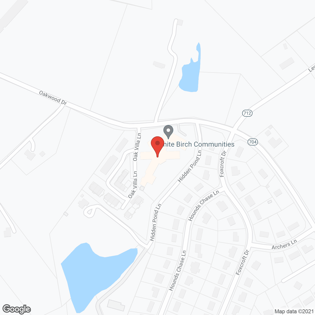 Map of the neighborhood around White Birch Estates