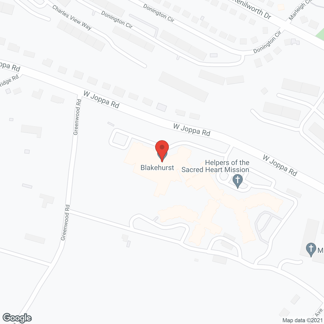 Blakehurst Retirement Community in google map