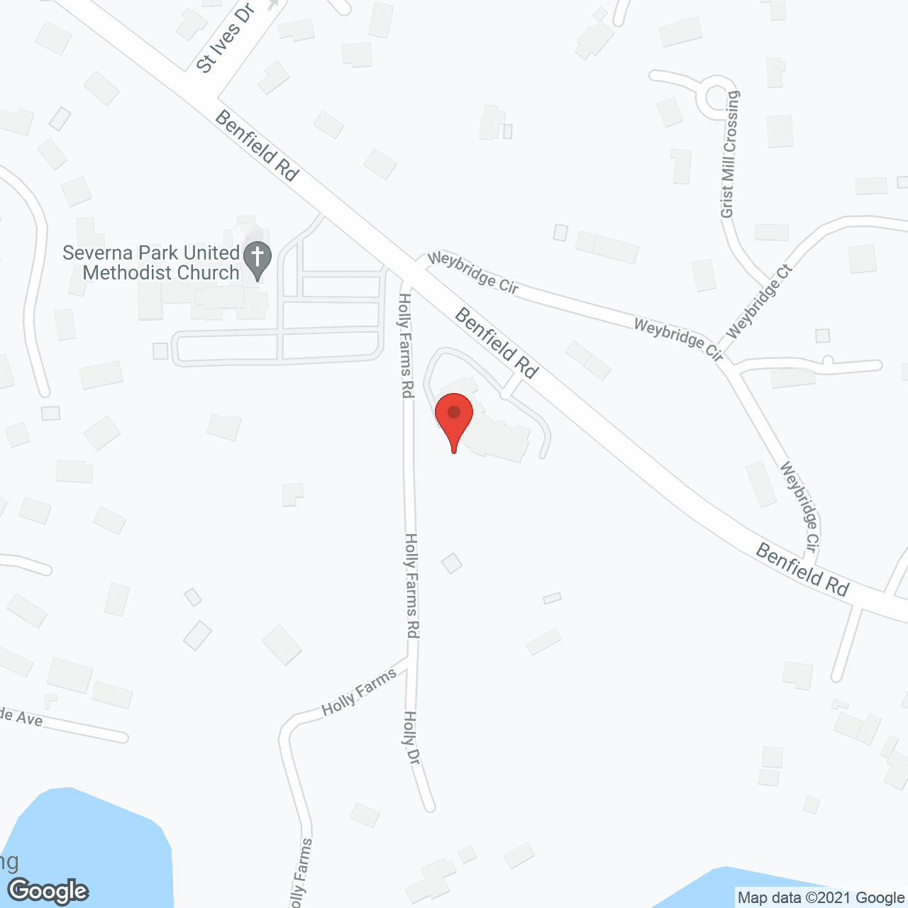 Map of the neighborhood around Heartlands Assisted Living at Severna Park