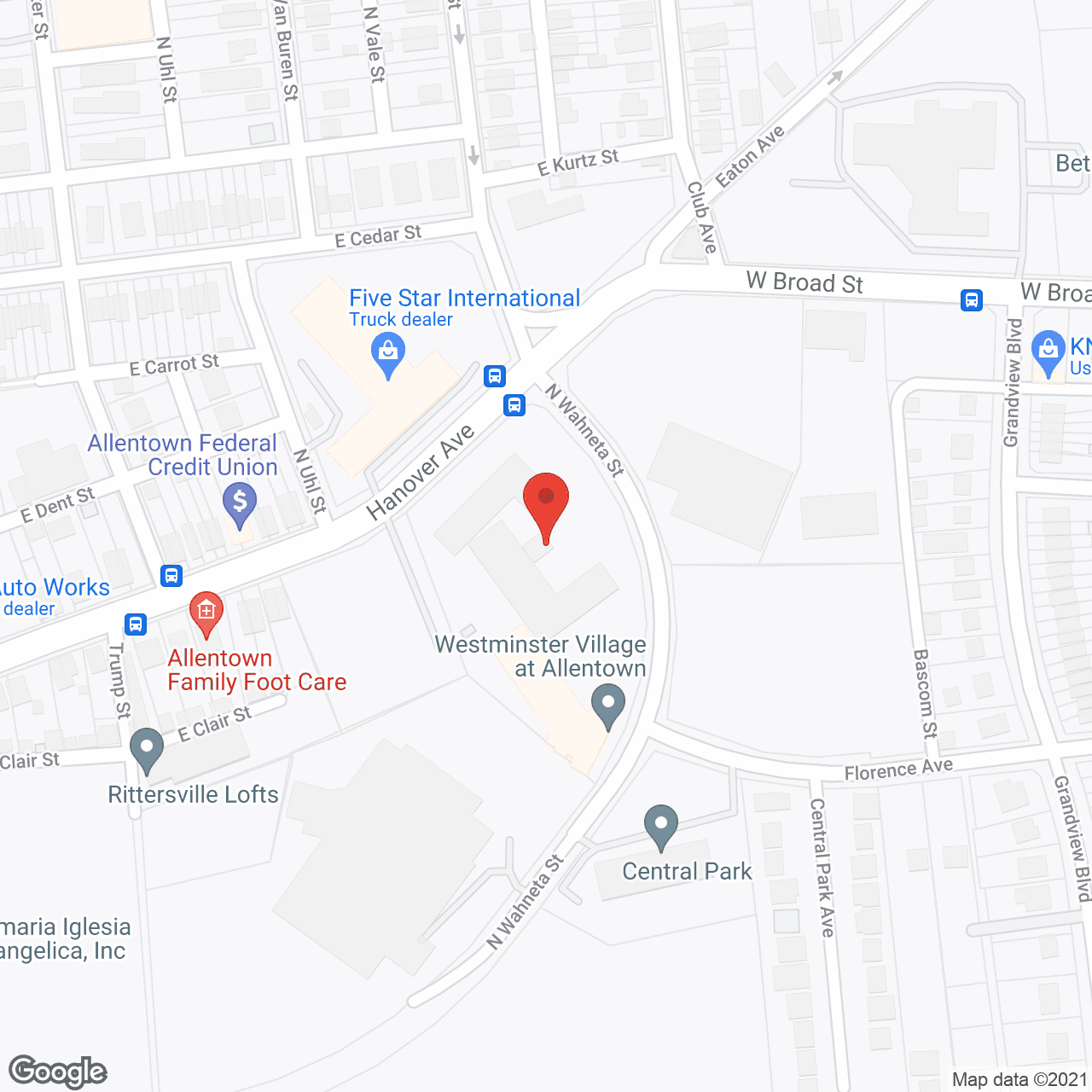 Map of the neighborhood around Riverton Enhanced Senior Living