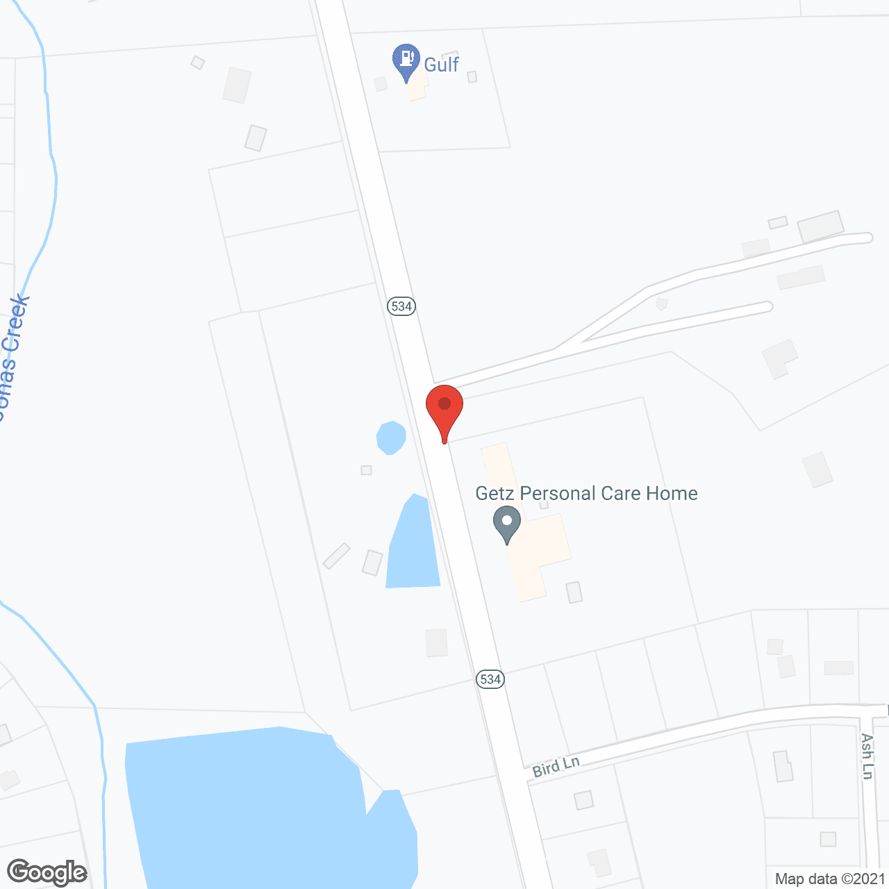 Map of the neighborhood around Getz Personal Care Home Inc