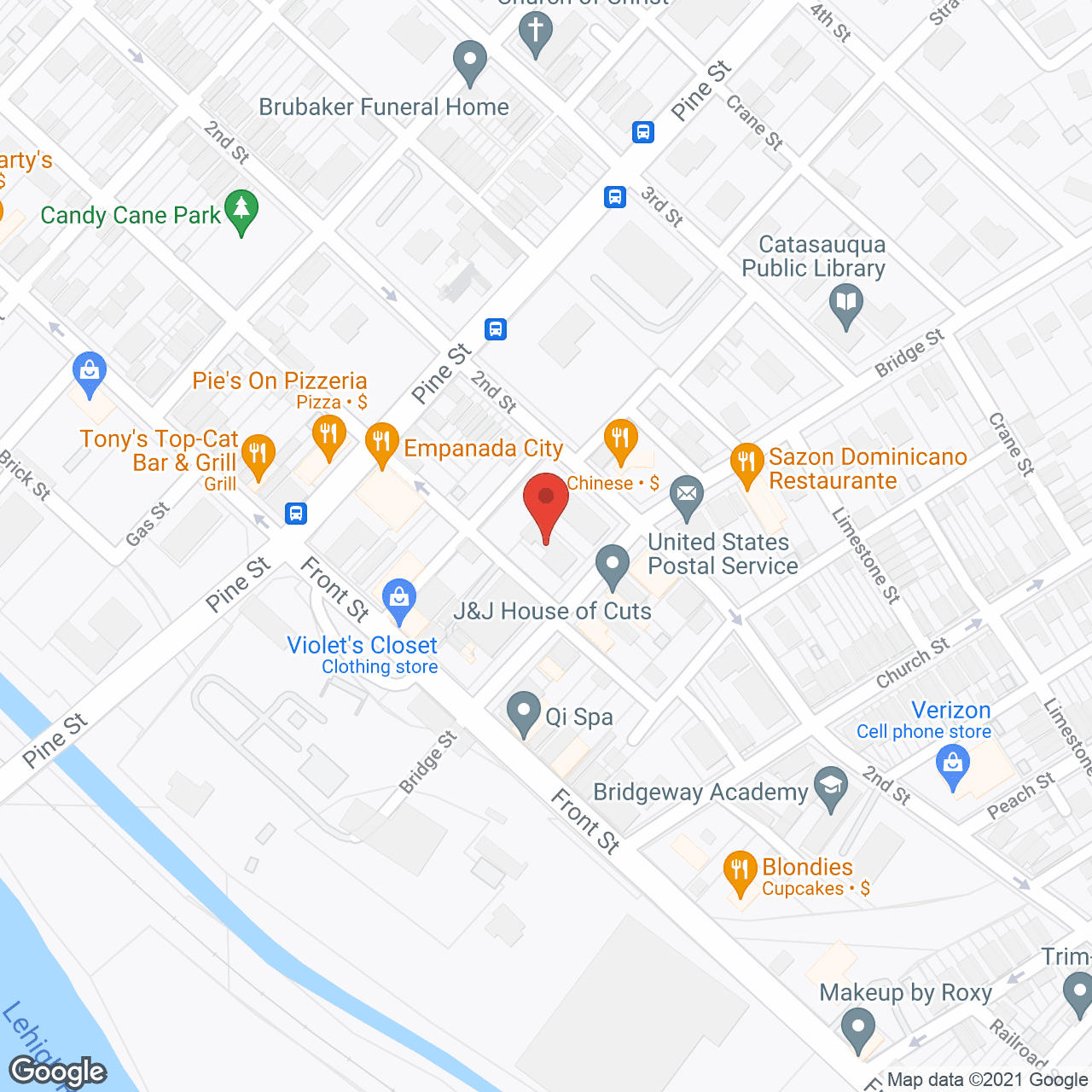 Map of the neighborhood around CATASAUQUA MANOR
