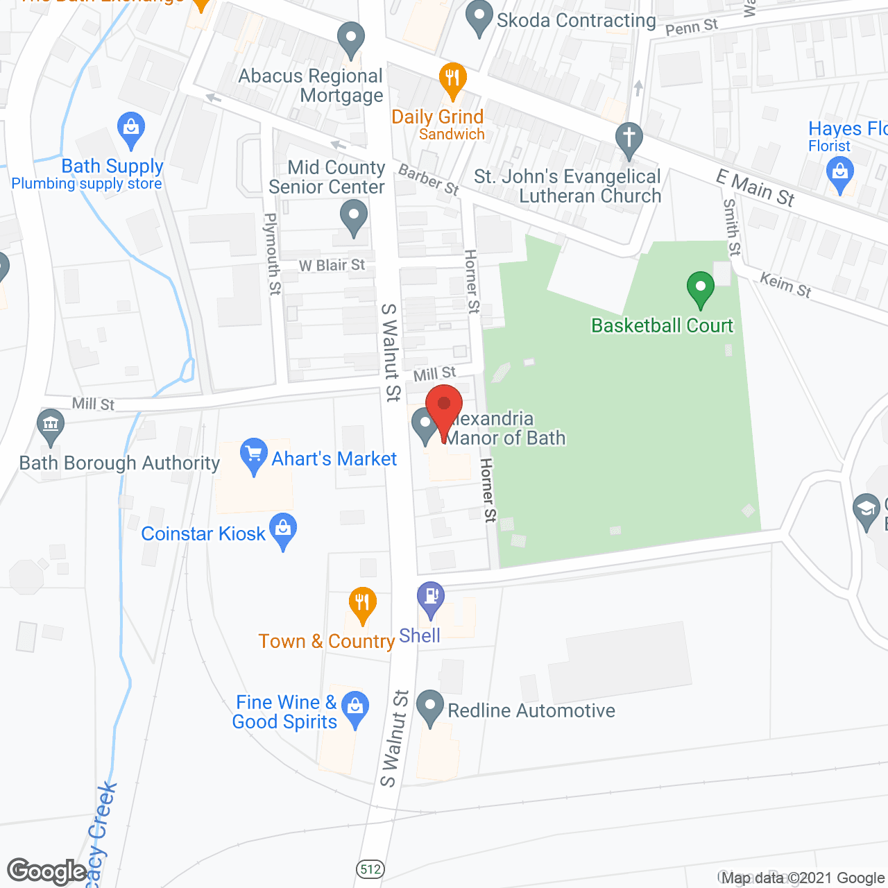 Alexandria Manor Senior Living Centers in google map