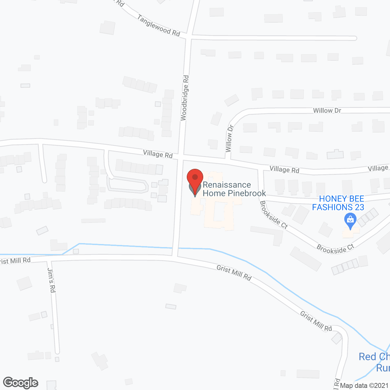 Map of the neighborhood around Weston Senior Living Center at Pinebrook