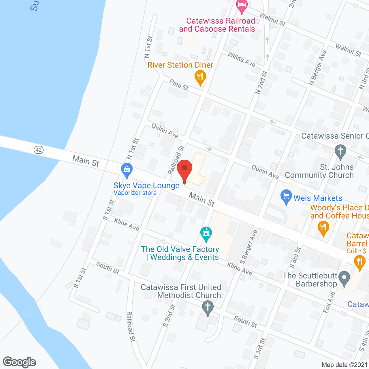 Map of the neighborhood around Riverview Point Apartments