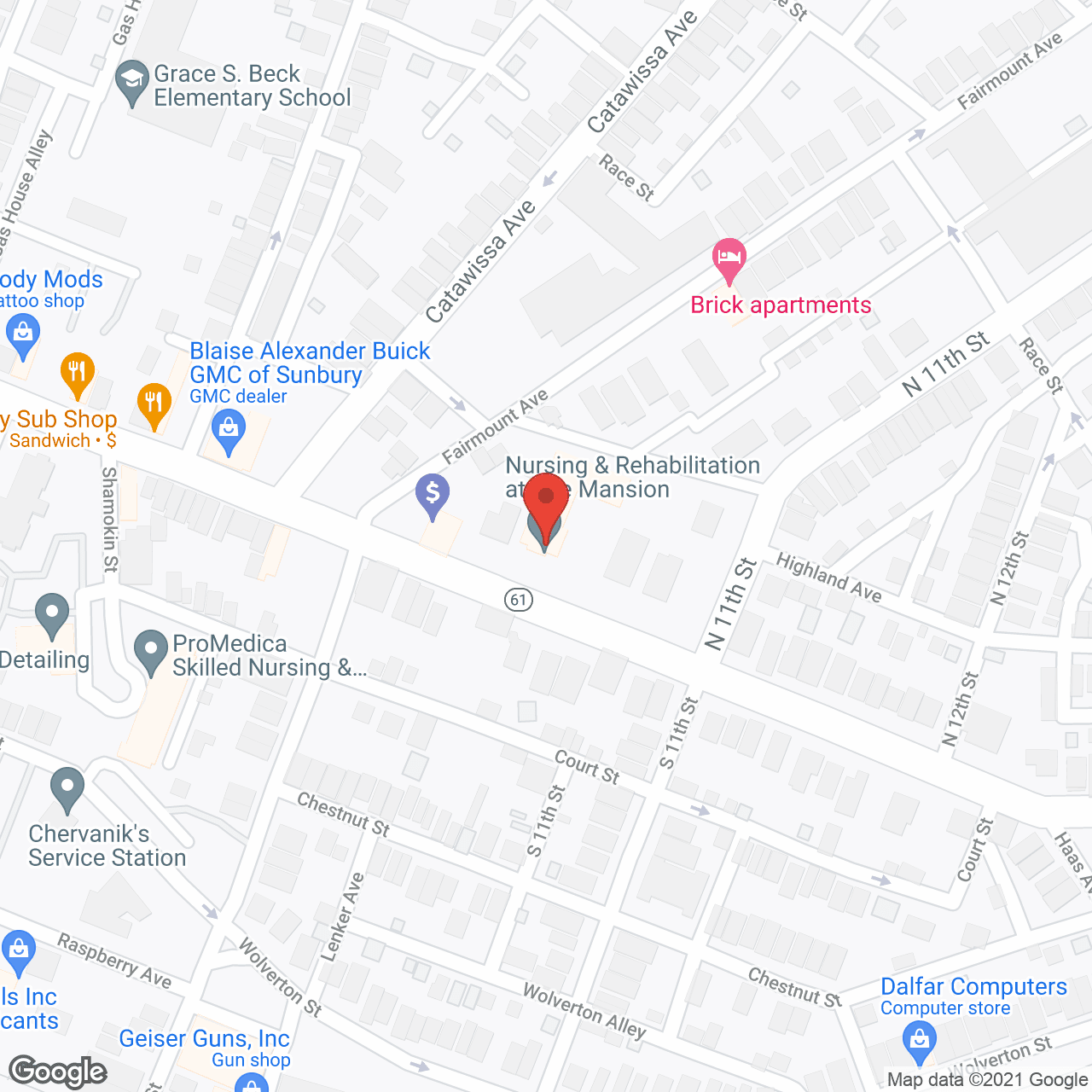 Map of the neighborhood around Golden LivingCenter - Mansion