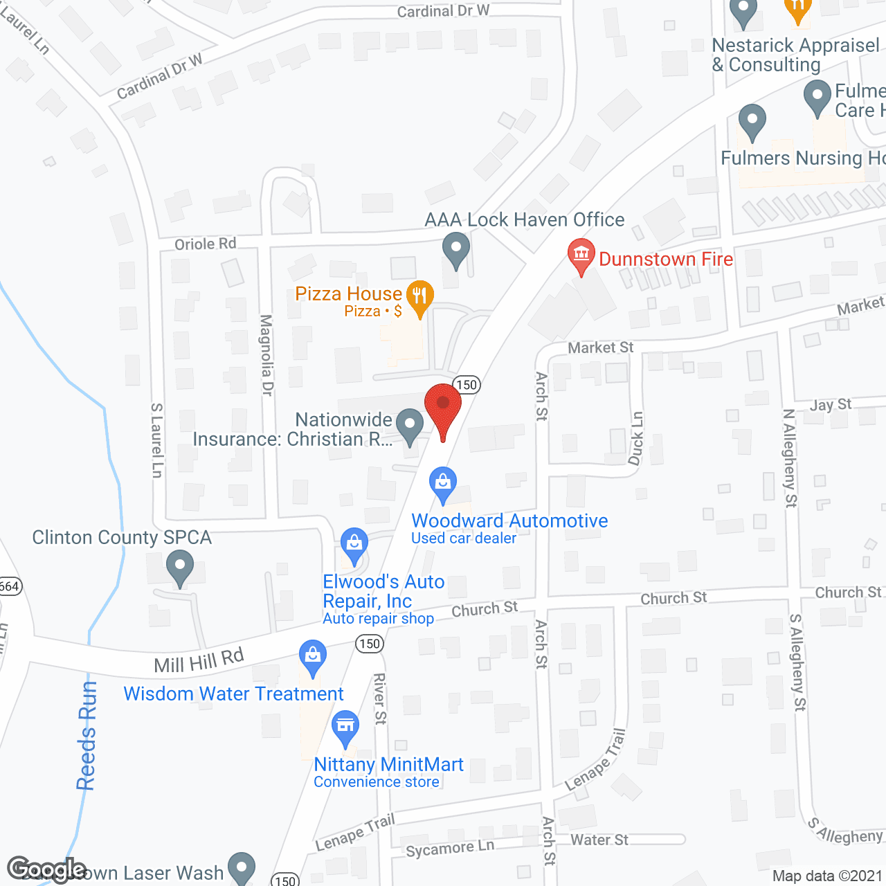 Map of the neighborhood around Fulmer's Personal Care Home