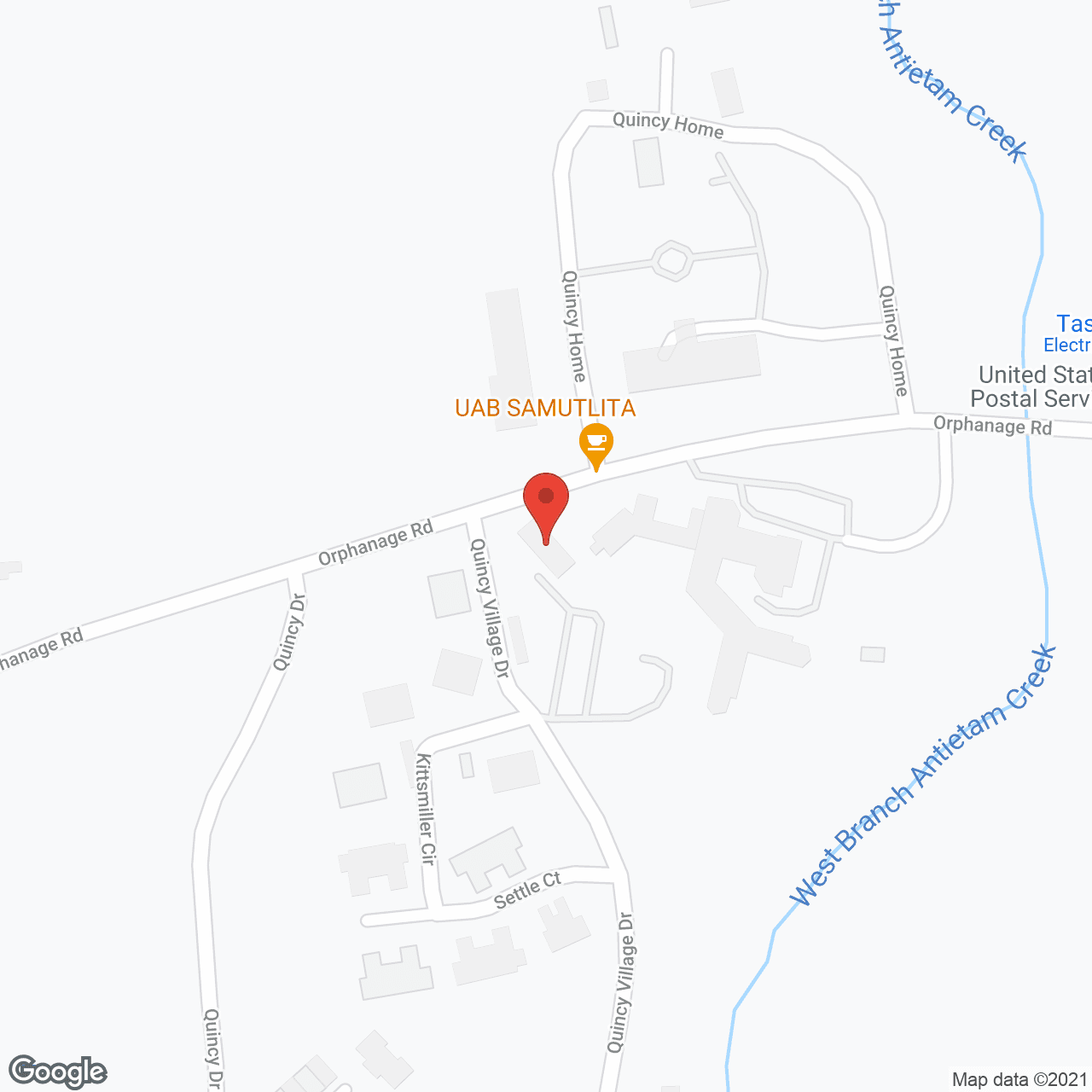 Map of the neighborhood around Quincy Village