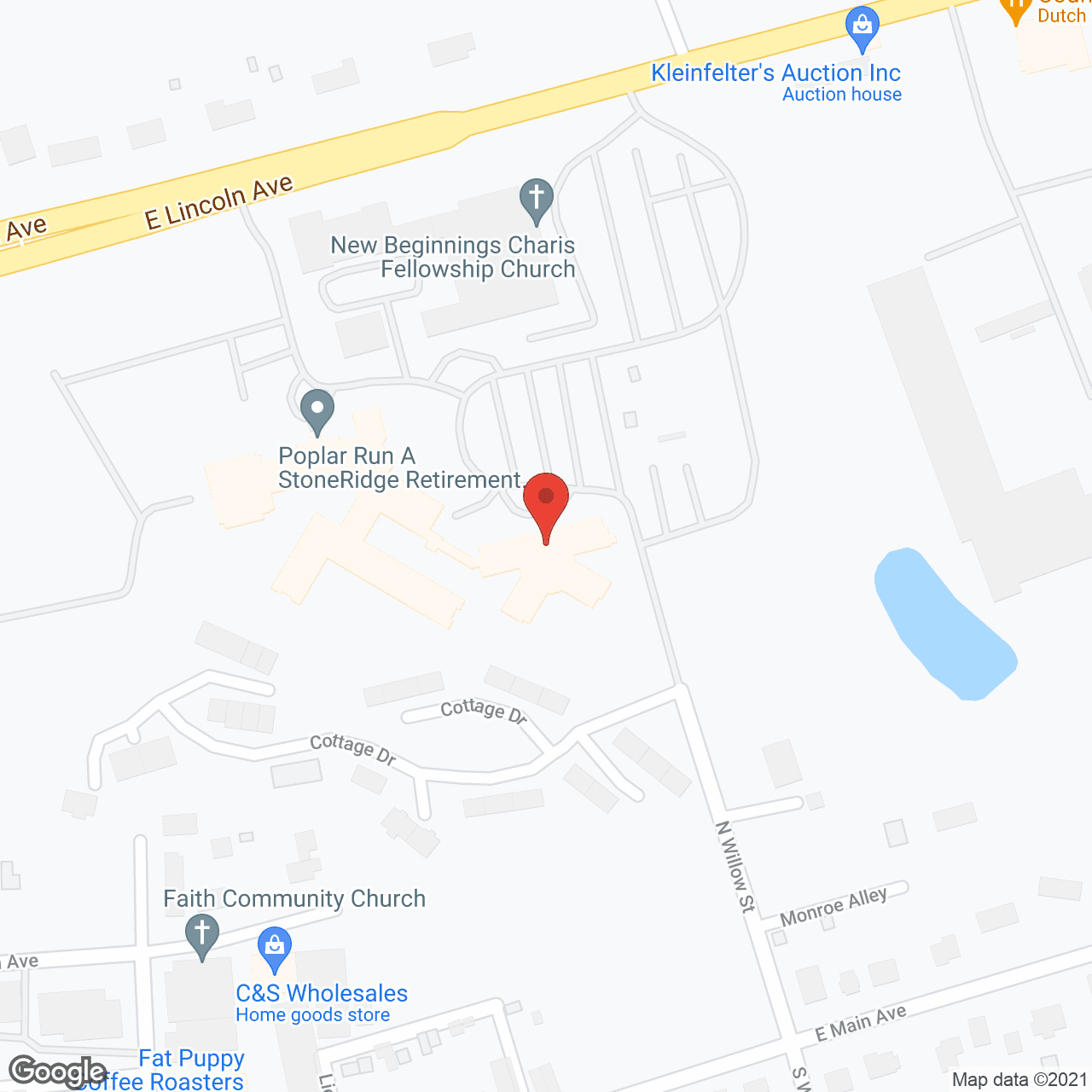 Map of the neighborhood around Stoneridge Poplar Run