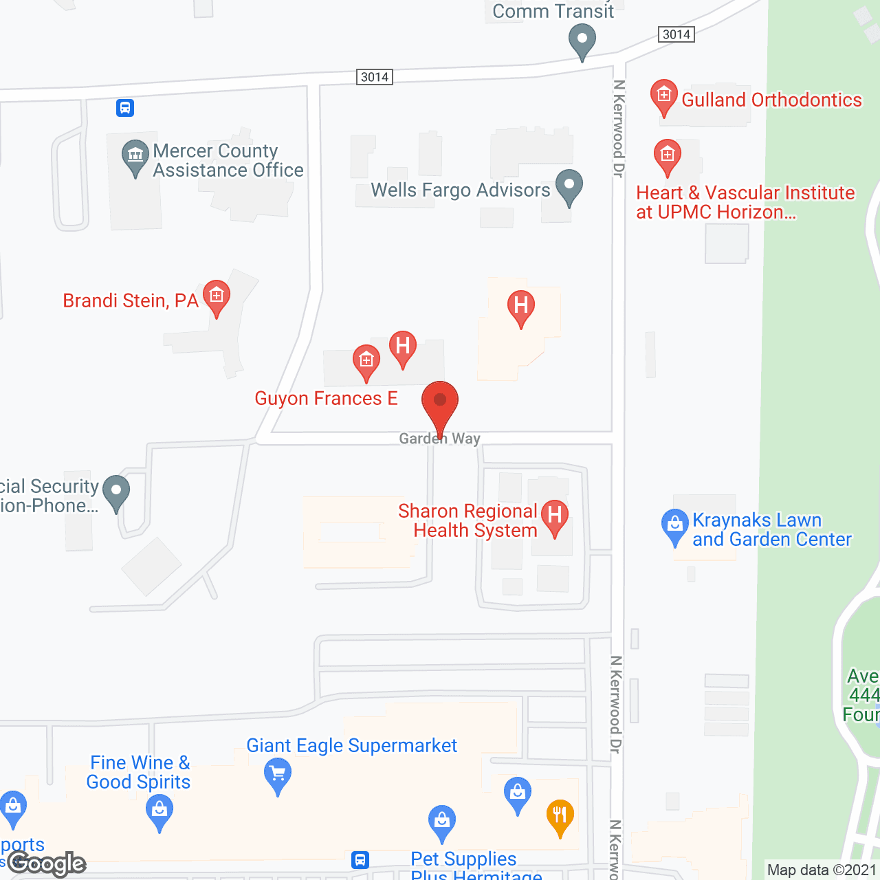 Map of the neighborhood around Garden Way Place