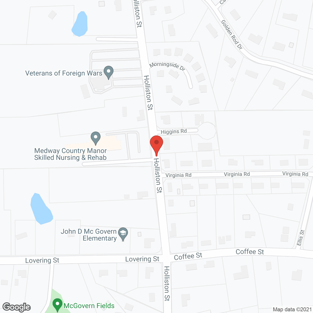 Map of the neighborhood around Medway Country Manor Nursing