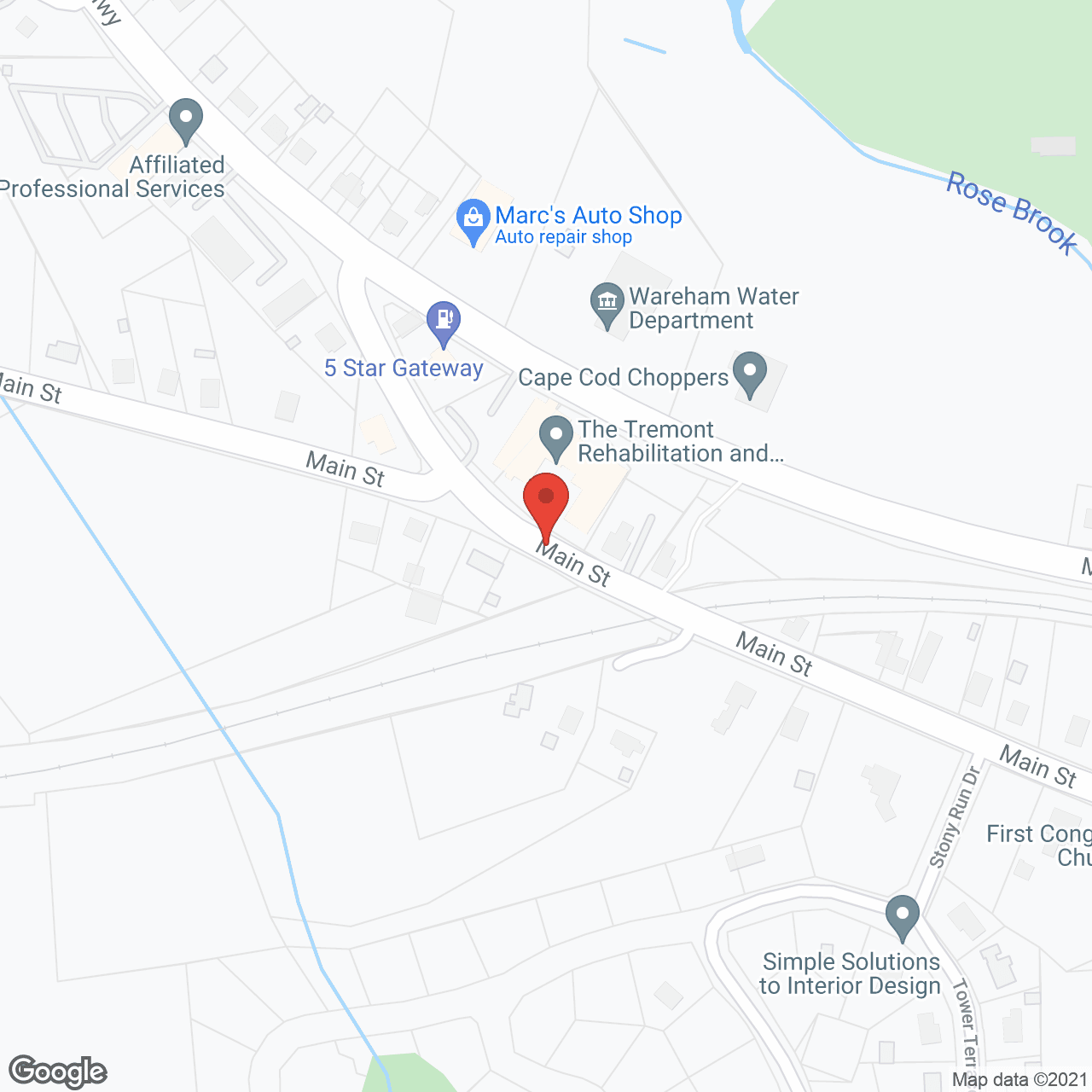 Map of the neighborhood around Tremont Rehabilitation and Skilled Nursing Center