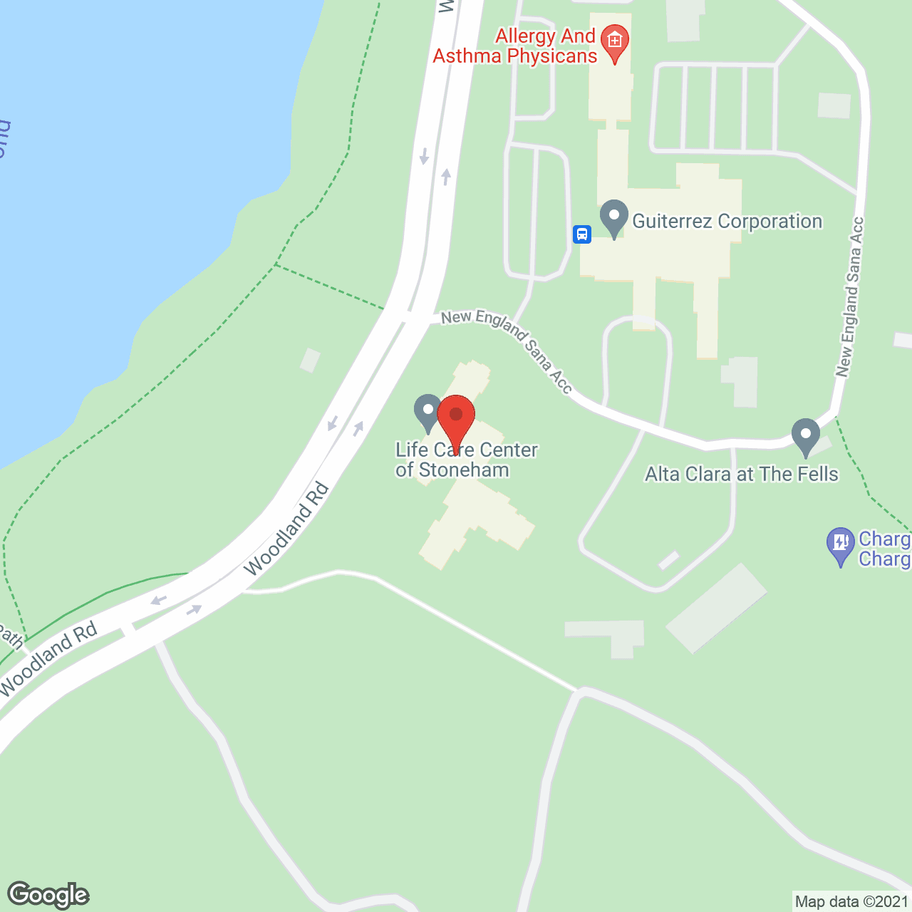 Map of the neighborhood around Life Care Center of Stoneham