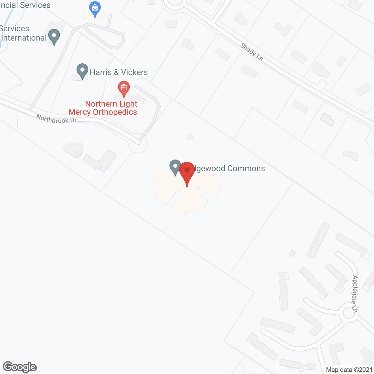 Map of the neighborhood around Sedgewood Commons