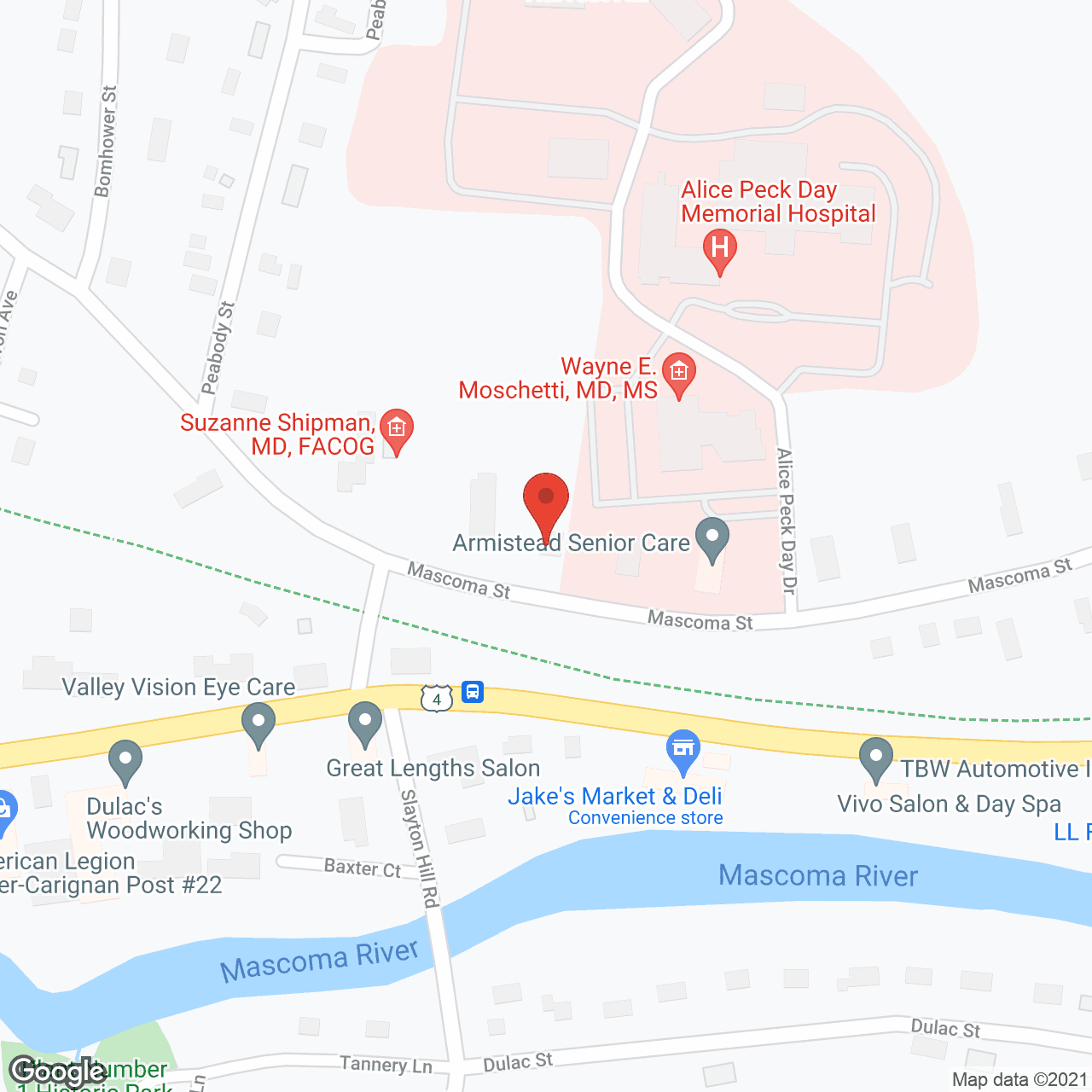 Map of the neighborhood around Harvest Hill