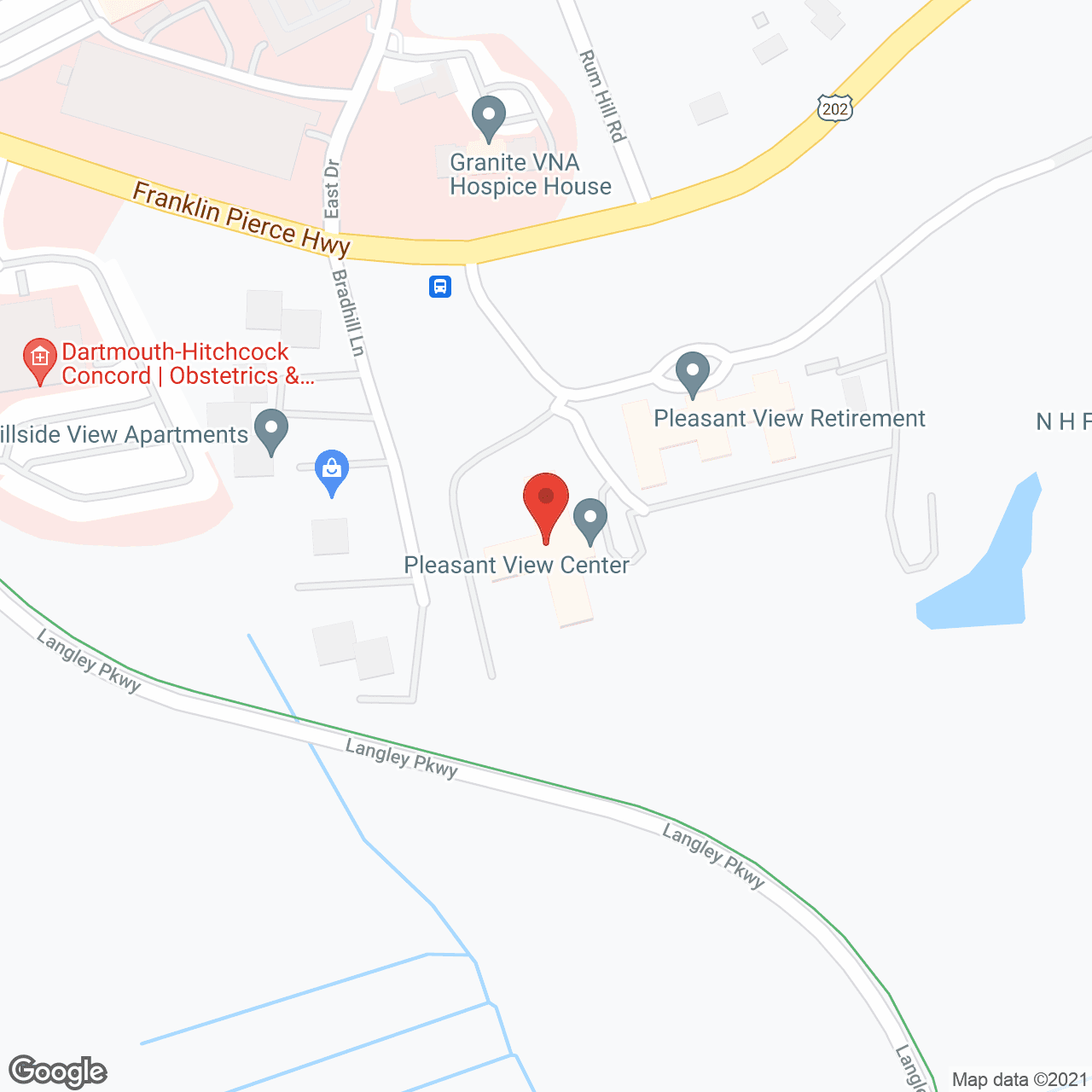 Map of the neighborhood around Pleasant View Center