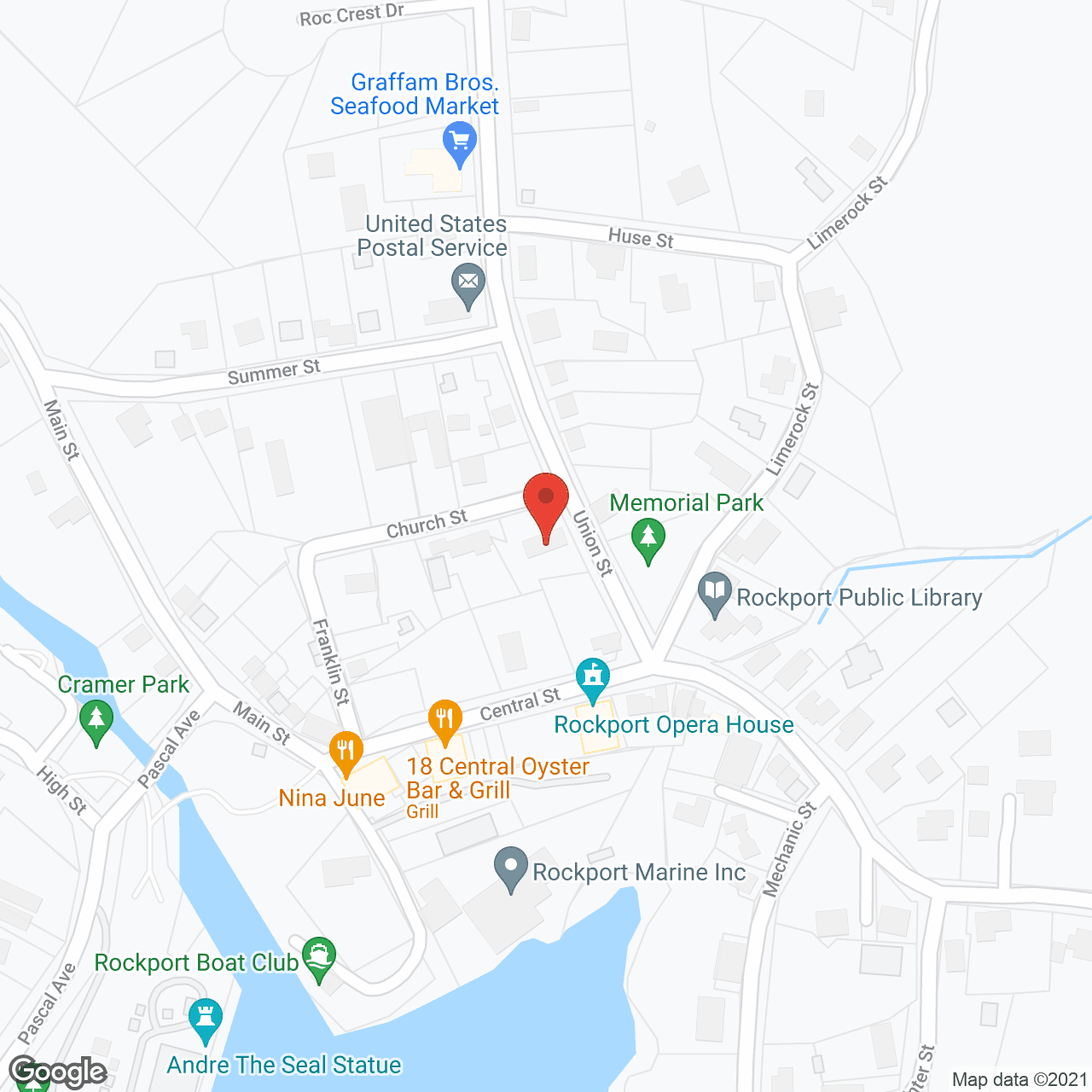 Map of the neighborhood around Broadway North