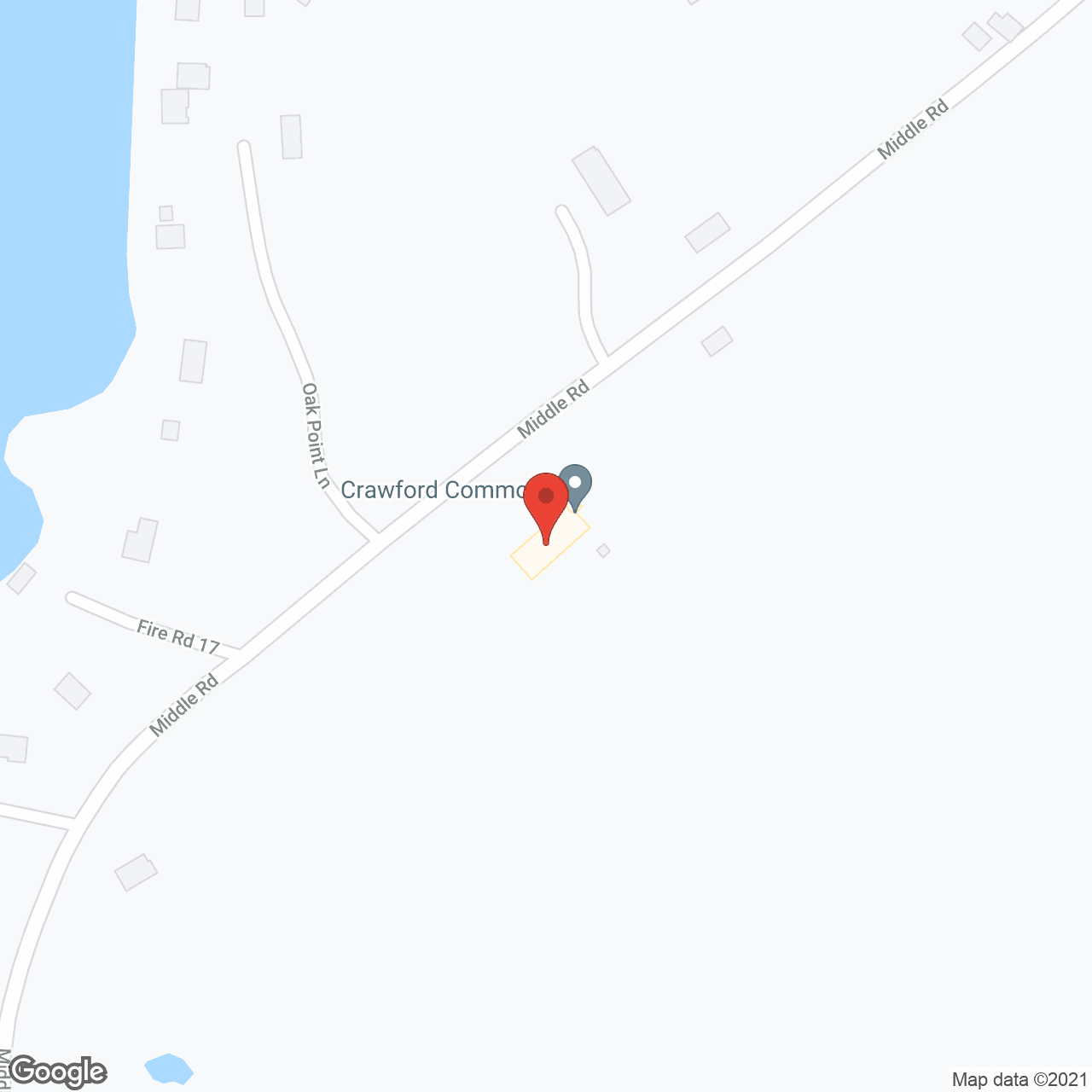 Map of the neighborhood around Crawford Commons