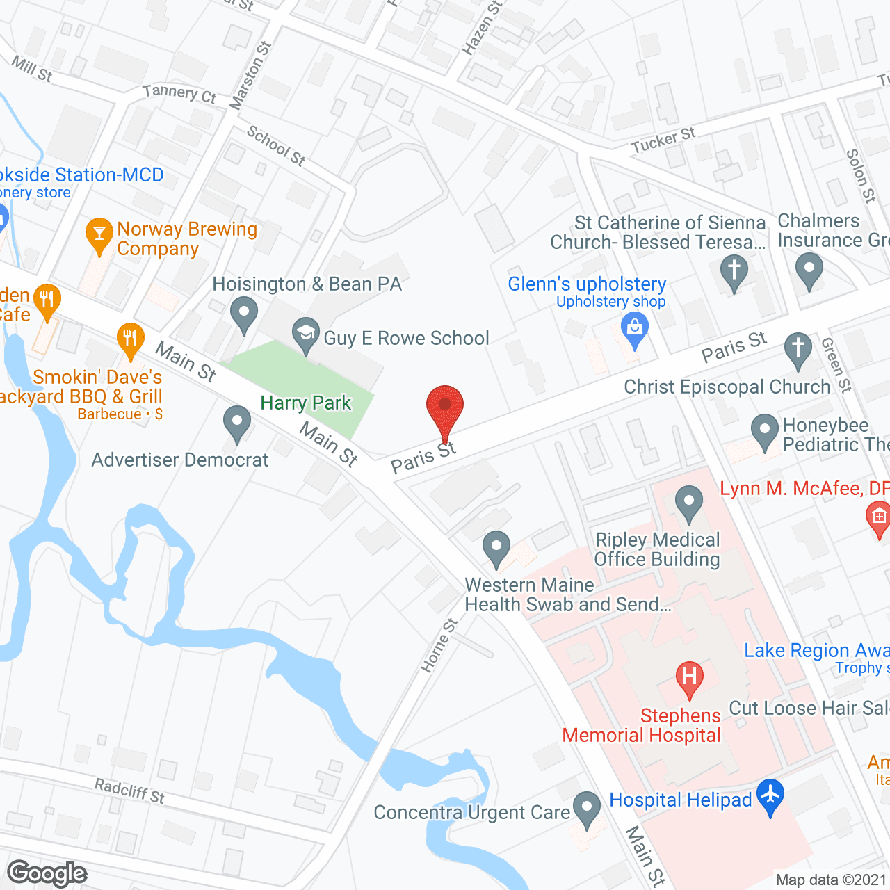 Map of the neighborhood around Rustfield Village Eldrly Apts