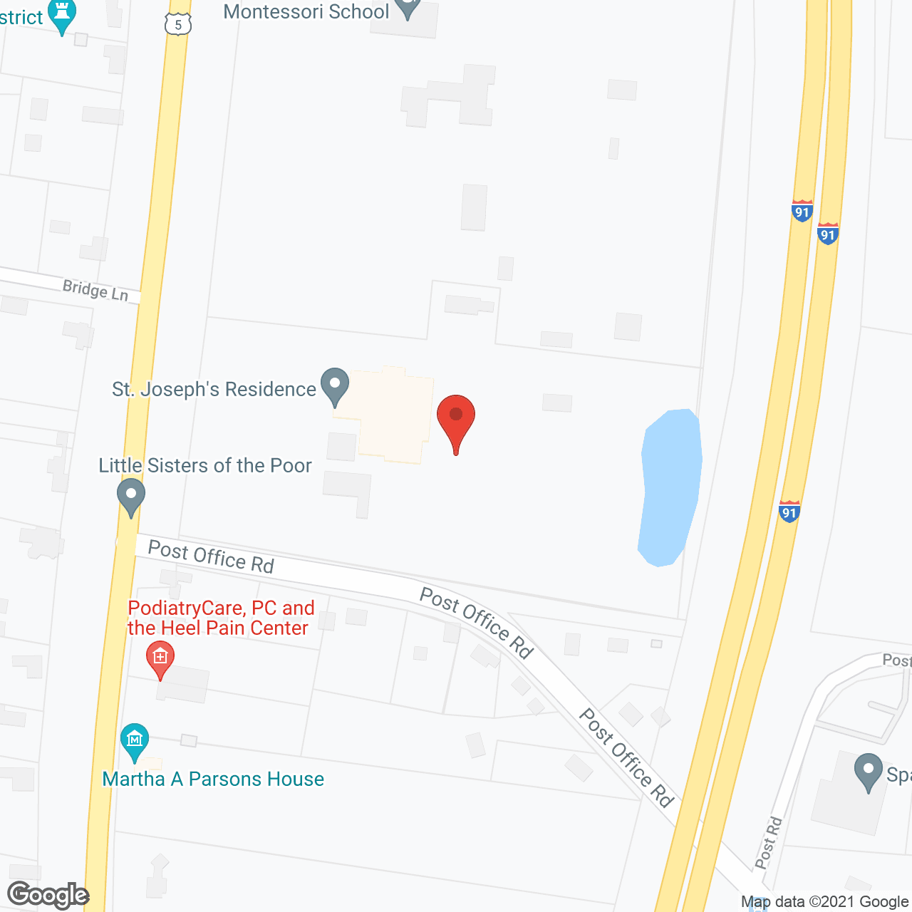 Map of the neighborhood around St Joseph'S Residence