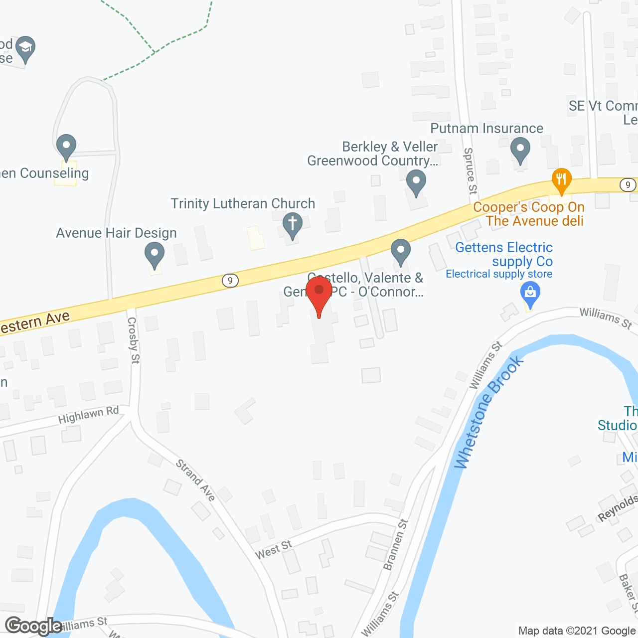 Map of the neighborhood around Holton Memorial Home