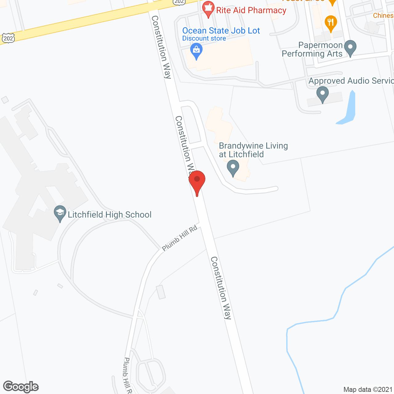 Map of the neighborhood around Brandywine at Litchfield