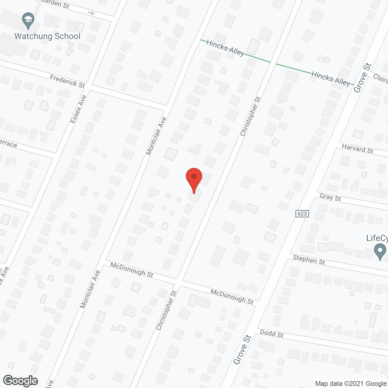 Map of the neighborhood around The Walpan Residence