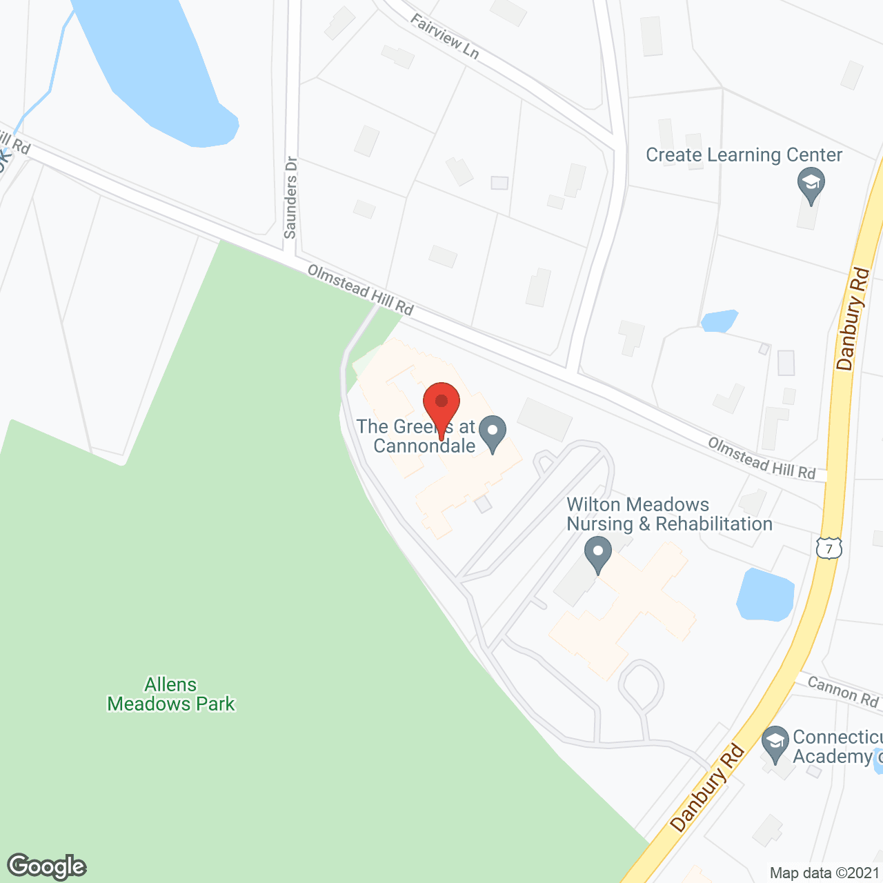 Map of the neighborhood around The Greens at Cannondale